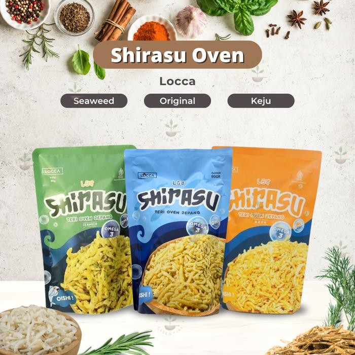 

Locca Teri Krispi Oven Shirasu Jepang 80 Gram - Snack Anak - Mpasi Anak