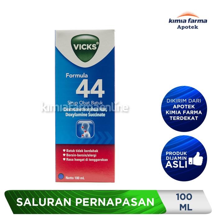 Vicks Formula 44 Adult Sirup 100 ml / Obat Batuk Tidak Berdahak / Kimia Farma