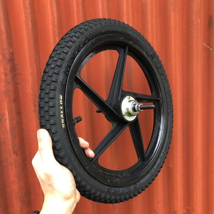 Velg 16 Jari Ban Hidup (Ban Angin) Plus Alat Sepeda