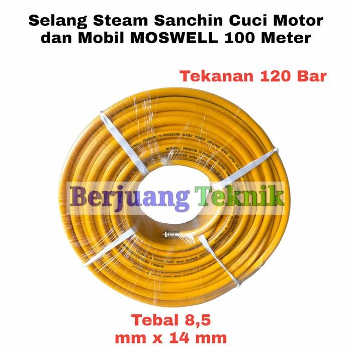 Selang Sprayer Steam Sanchin Cuci Motor Dan Mobil 100 Meter