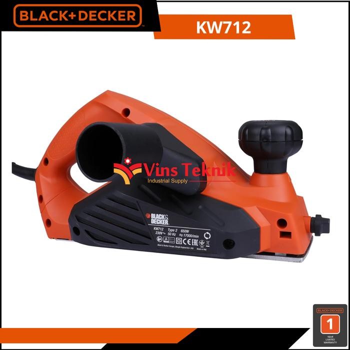 Terbagus Mesin Serut Kayu Ketam Planer Kw712 Black+Decker Kw 712