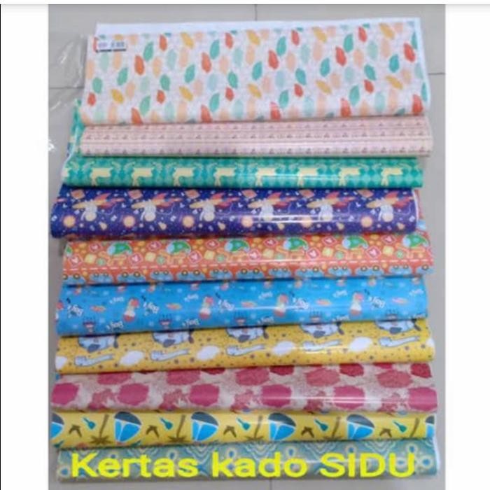 

Kertas Kado Motif Merk Sidu / Pack