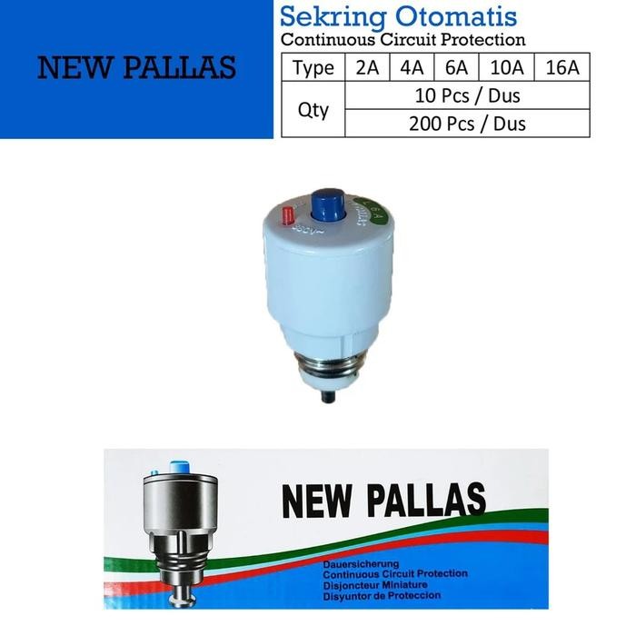 Sekring Otomatis Listrik New Pallas / Sikring Otomatis Listrik New Pallas 2A 4A 6A 10A 16A *