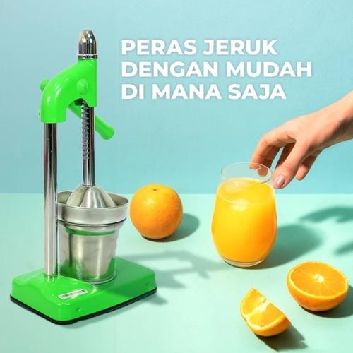 Perasan jeruk stainless tebal/ alat peras jeruk stainless / mesin pemeras jeruk manual stainless - s