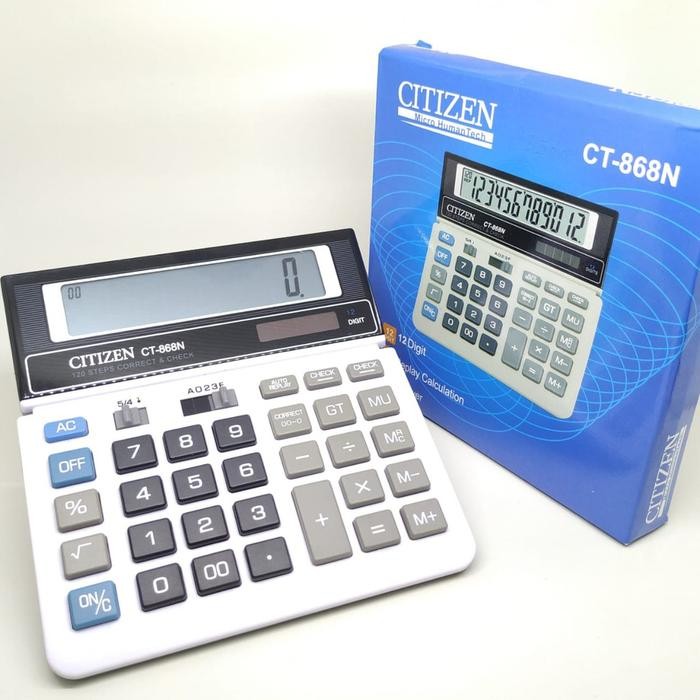 

kalkulator citizen sdc-868l / calculator citizen ct-868n 868 12 digit kode 640