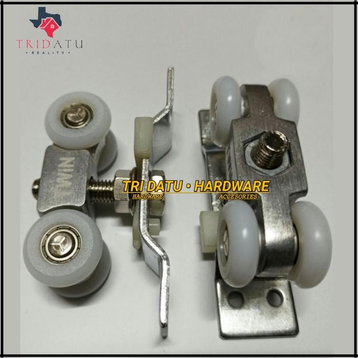 PROMO RODA REL PINTU GESER TWIN ORIGINAL RODA HUSKY PREMIUM RODA SLIDING