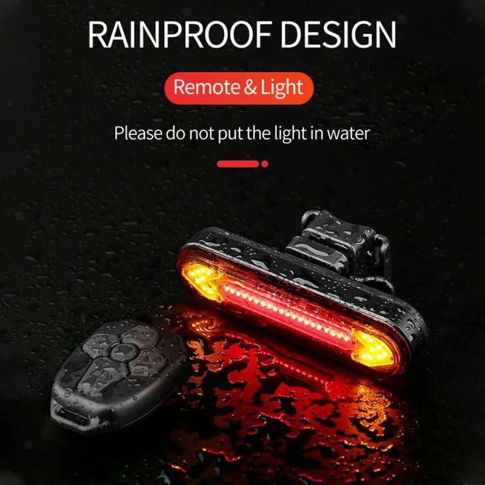 Lampu Belakang Sepeda Lampu Sein Riting Sepeda Di Bawah Sadel Cas Usb