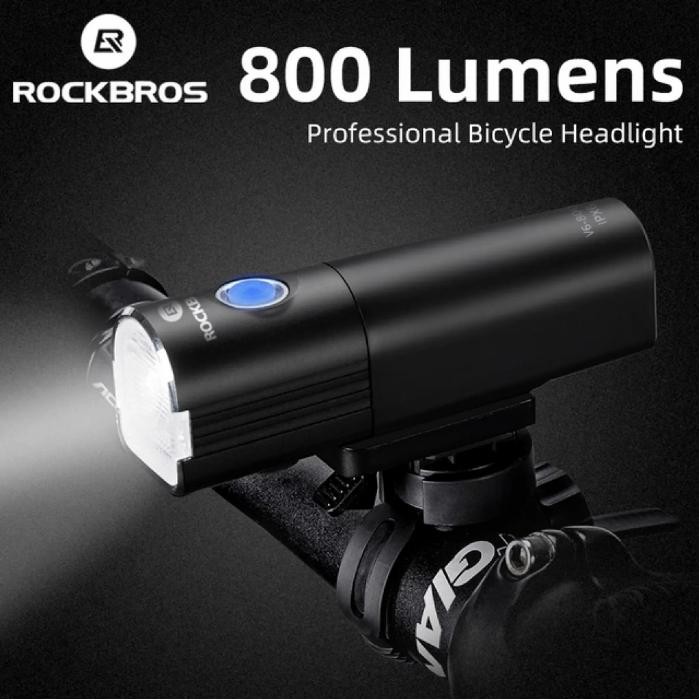Lampu Sepeda Rockbros Sepeda Lipat Road Bike Mtb 800 Lumens Waterproof