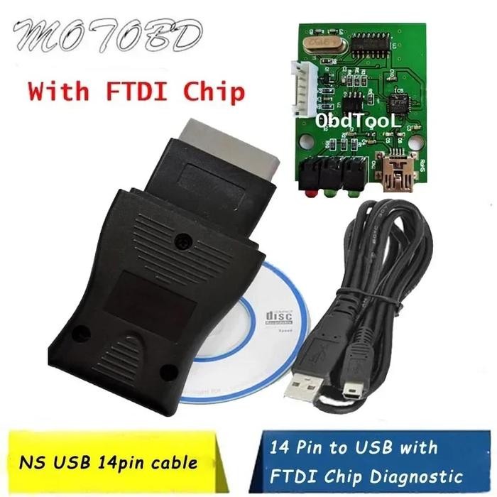 14 Pin For Nissan Consult Interface 14Pin USB Car Diagnostic OBD
