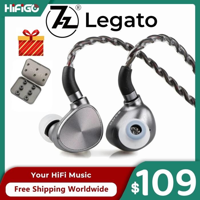 7HZ Legato Dual Dynamic Drivers IEMs In-Ear Monitors Earphones HiFi