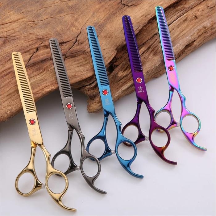 Fenice New design professional 9cr pet dog grooming scissor 6.5inch