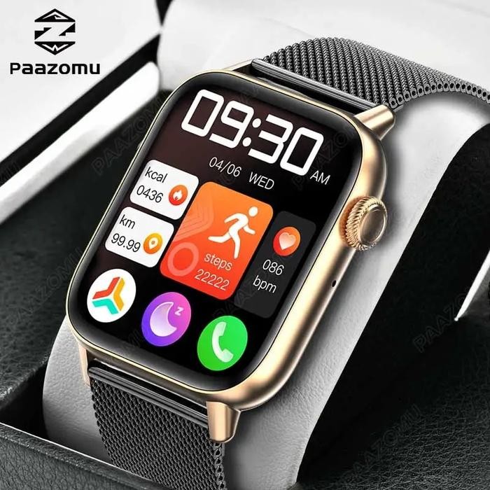PAAZOMU New Smart Watch Men Bluetooth Call Body Temperature Monitor