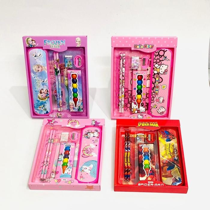 

TERLARIS BOS Set Alat Tulis Lengkap/Stationery Set/Hadiah Anak/Perlengkapan Sekolah Stationery READY