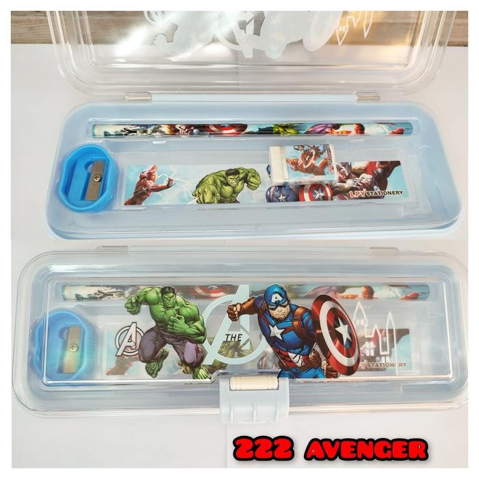 

ORIGINAL LUCKY CAT - 4IN1 SET STATIONERY TEMPAT PENSIL KOTAK PENSIL PENSIL CASE TEMPAT PENSIL MIKA