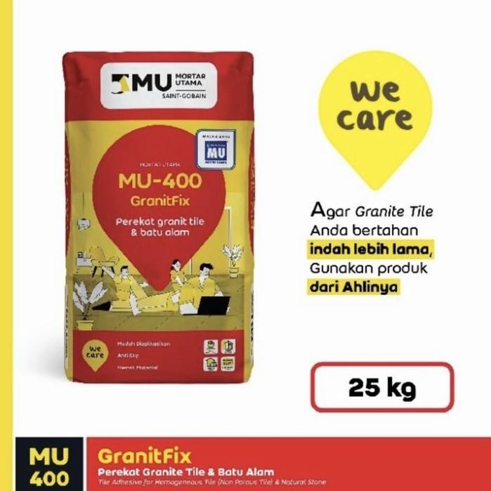 Diskon Mortar Utama Mu 400 Perekat Granite & Batu Alam Granitfix Mu400 - 25Kg