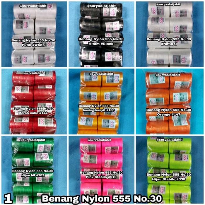 

Benang nylon 555 No.30 (1pak@10pcs)