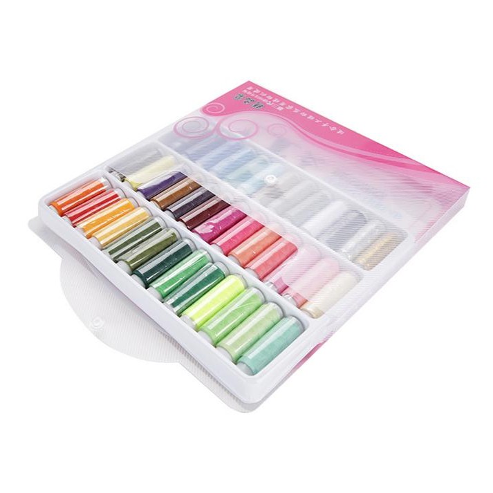 

Benang Jahit Warna - Colored Sewing Thread 39 pcs dengan Tas