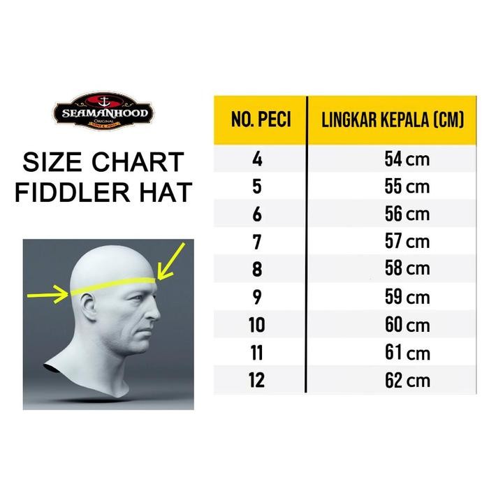 Ready Topi Newsboy Hat Gatsby Style Original Seamanhood Flat Cap Wool Black