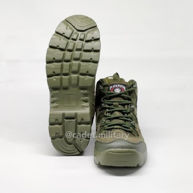 Terbaru Sepatu Blackwater 701837 Squad Boots ( 5 Inch ) - Hijau