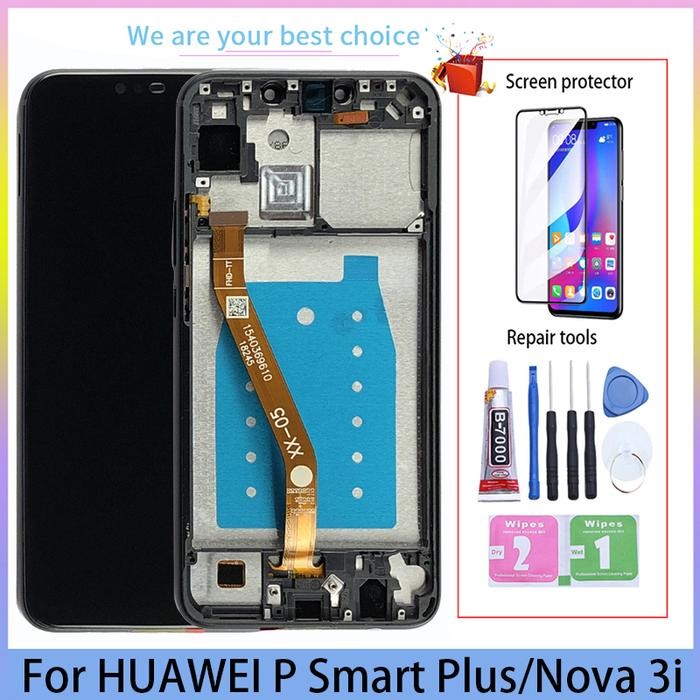 6.3" AAA Quality Nova 3i For Huawei P Smart Plus LCD Display Touch Screen Digitizer Assembly With Fr