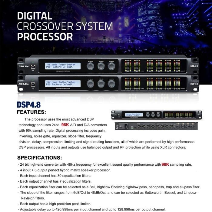 Management ASHLEY DSP 4.8 DLMS ASHLEY ORIGINAL Amplifier Plastik