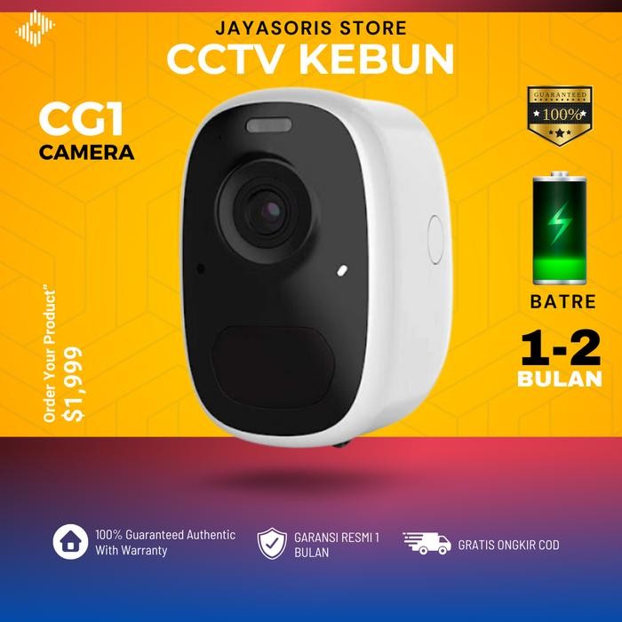 CCTV Outdoor Wifi Waterproof Ip Camera Kamera Pengintai Mini Portable Kebun Baterai Tanpa Kabel