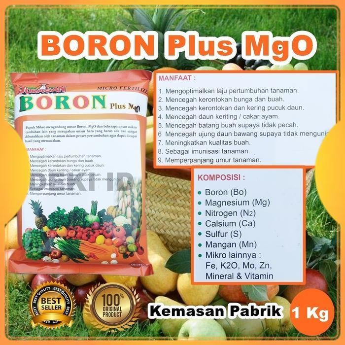 Boron Plus Magnesium Juragan Pupuk Tanaman Anti Rontok Bunga Buah