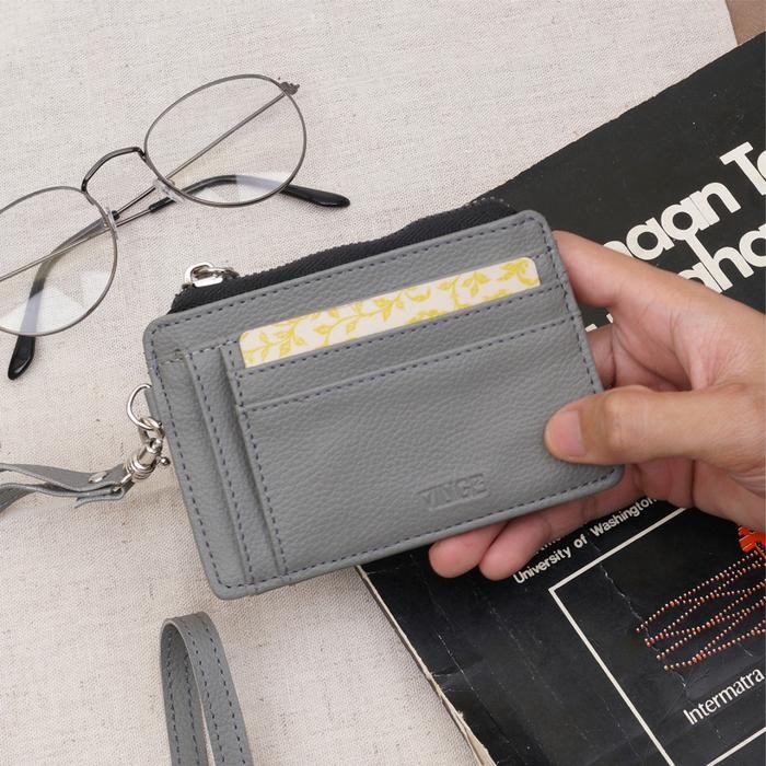 VINGE Dompet Kartu Card Holder Dompet Gantung Kulit 8 Slot Dompet Pria Wanita Folke