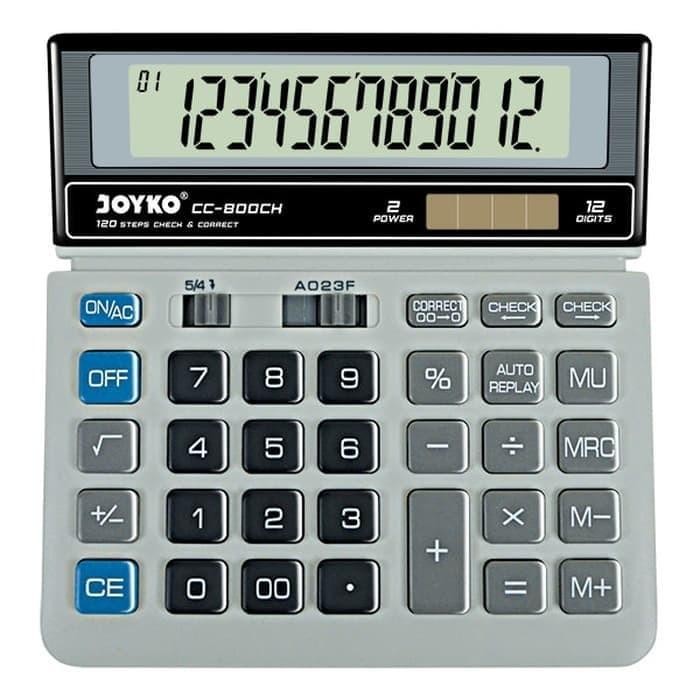 

Calculator Kalkulator Joyko CC-868CH / CC-800CH 12 Digits Check Correct Murah