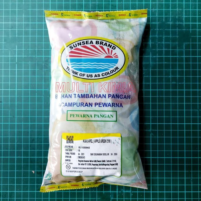 

Pewarna Makanan-Minuman APPLE GREEN 2198 FOOD GRADE Merk Lautan Luas