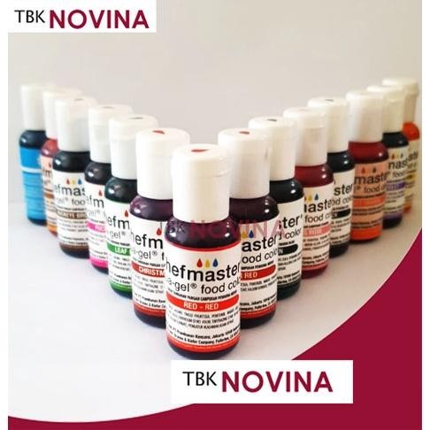 

PEWARNA MAKANAN CHEFMASTER FOOD COLORING LIQUA GEL RED BLACK BROWN