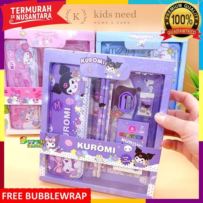 

Kotak Sil Anak Perempuan Kuromi Sanrio Crayon Set Krayon Set Alat Tulis Tk Sd Anak Perempuan 3 4 5 6