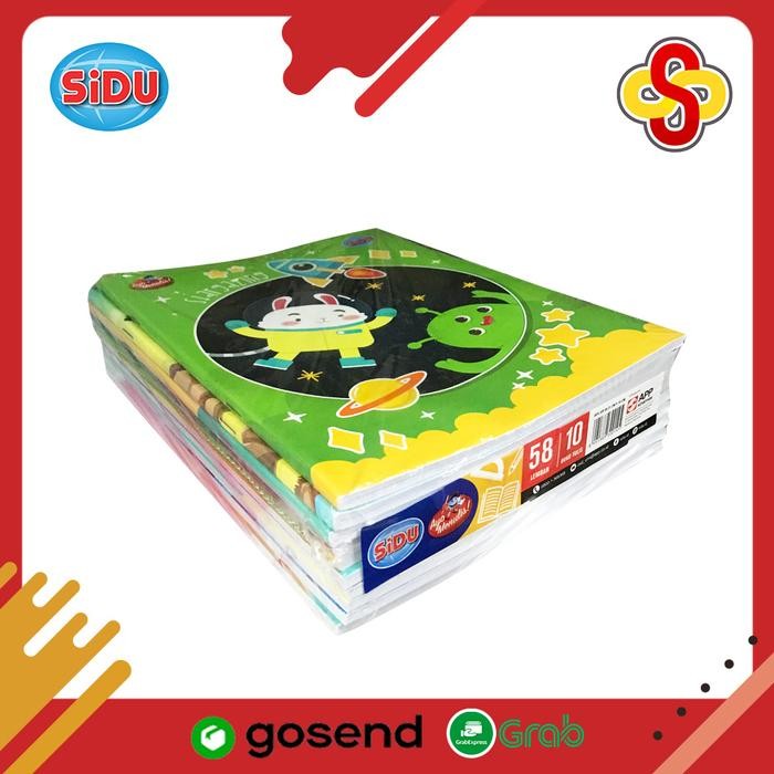 

Buku Tulis SiDU 58 Lembar Per 1 pak Isi 10 pcs