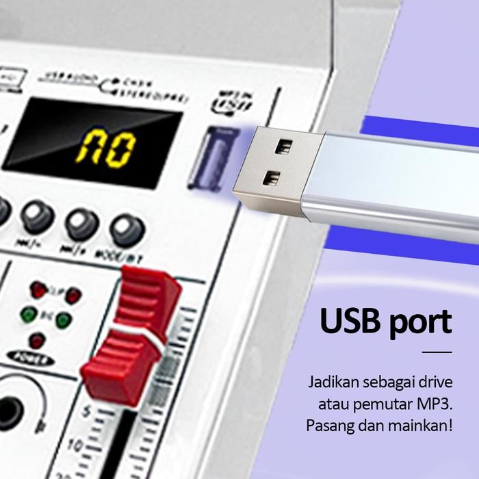 Bonkyo Pm4 Mixer Sound Audio System Bluetooth Dsp Usb 4 Channel Mini Audio Interface For Recording