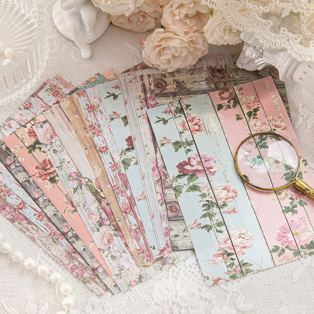 

30pcs/lot Memo Pads Material Paper Wood colored paper environment Junk Journal diary Scrapbooking