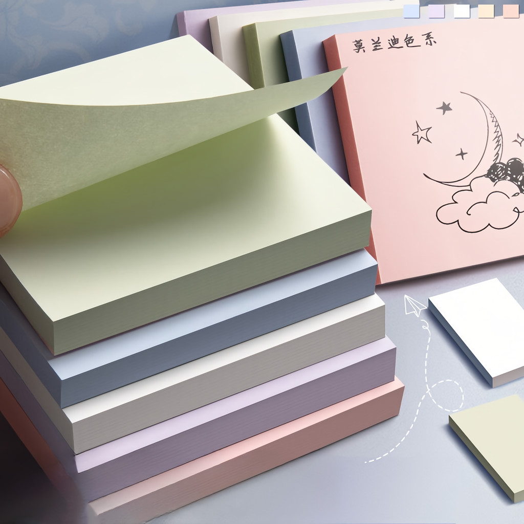 

100Sheets Color Posted It Memo Sticky Notes Pads Posits Stationery Paper Stickers Notebook School
