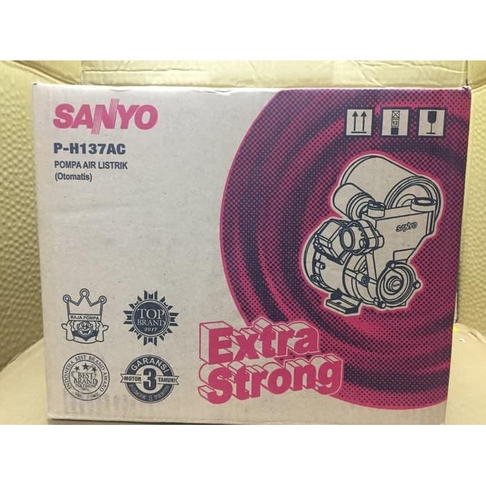 Stok Terbatas Sanyo Pompa Air Hisap Pompa Dorong Pendorong 125 Watt P-H137 Ac Ph 137 Ac Ph 137 A