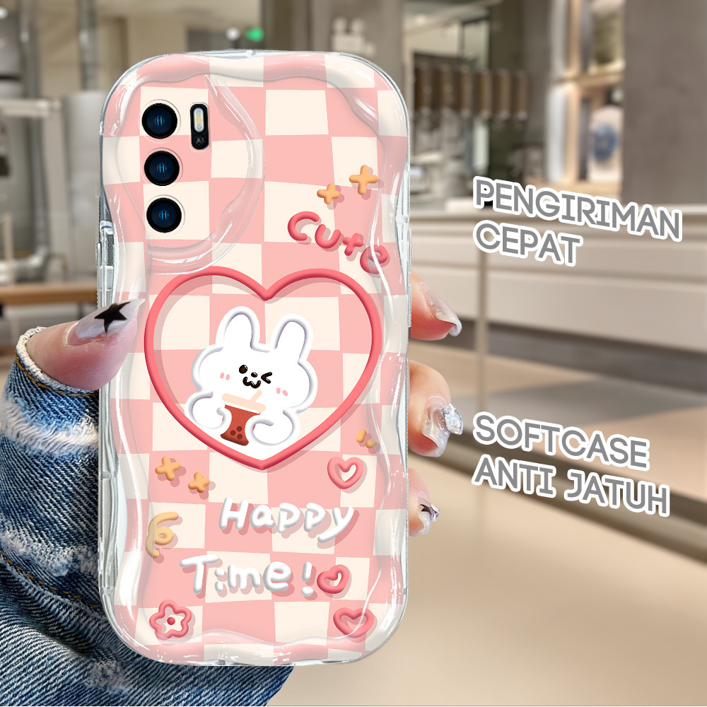 Casing Kelinci Kecil Untuk For OPPO A16 A16S A54S Case Softcase Kesing 3756