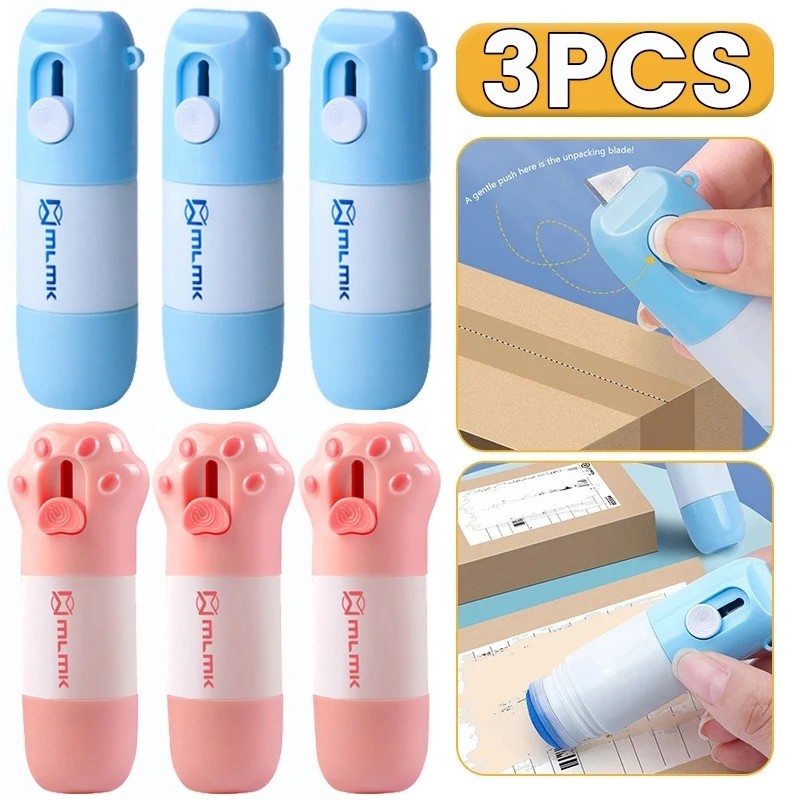 

2 In 1 Thermal Paper Correction Fluid with Unboxing Knife Durable Thermal Paper Data Identity