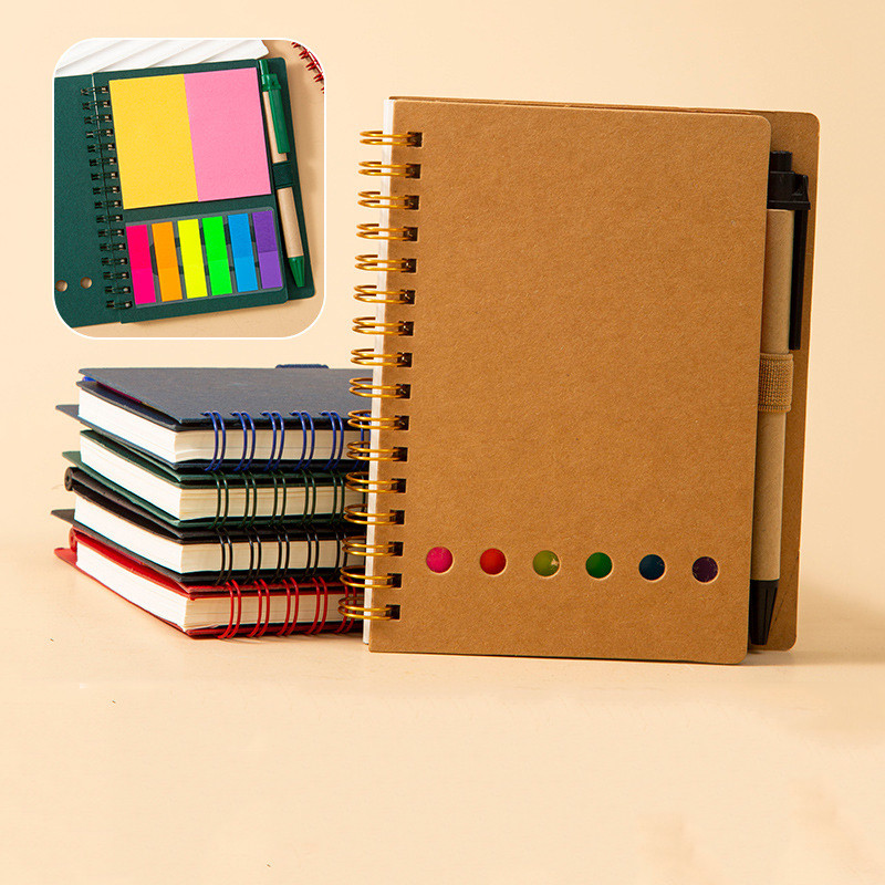 

Creative Portable Notebook with Sticky Notes and PenStudent Office Notebook Sticky Notes Stationery