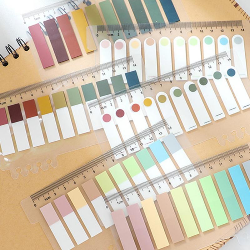 

Pet Post-it Index Post Morandi Color Loose Sheet Small Fresh Classified Note Book Label Note Sticker