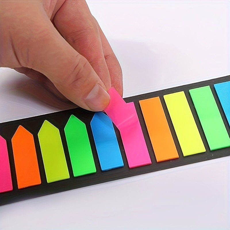 

200 Pieces Page Markers Tabs,Colored Sticky Tabs for Books, Notebooks,Index Tabs,Arrow Page Sticky
