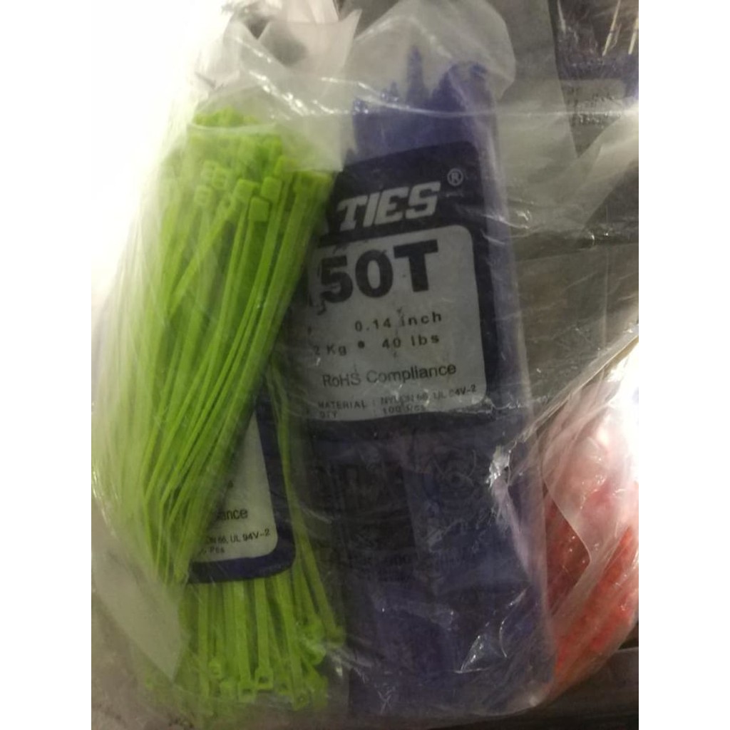 

Kabel Ties Sigma 15 cm Warna 150T per pack Tali Pengikat