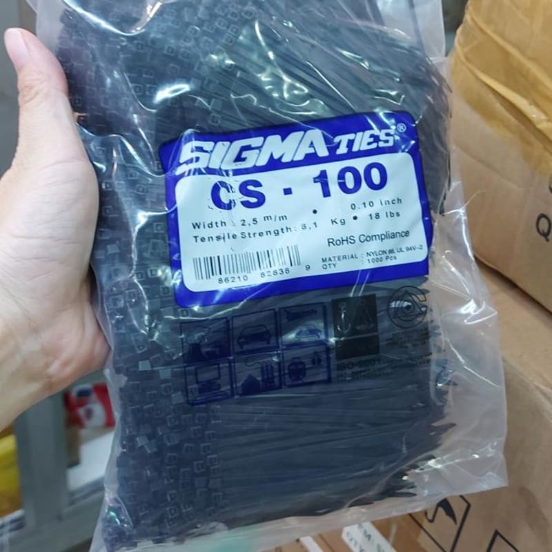 

Ties 10cm Sigma CS-100 isi 1000 pcs