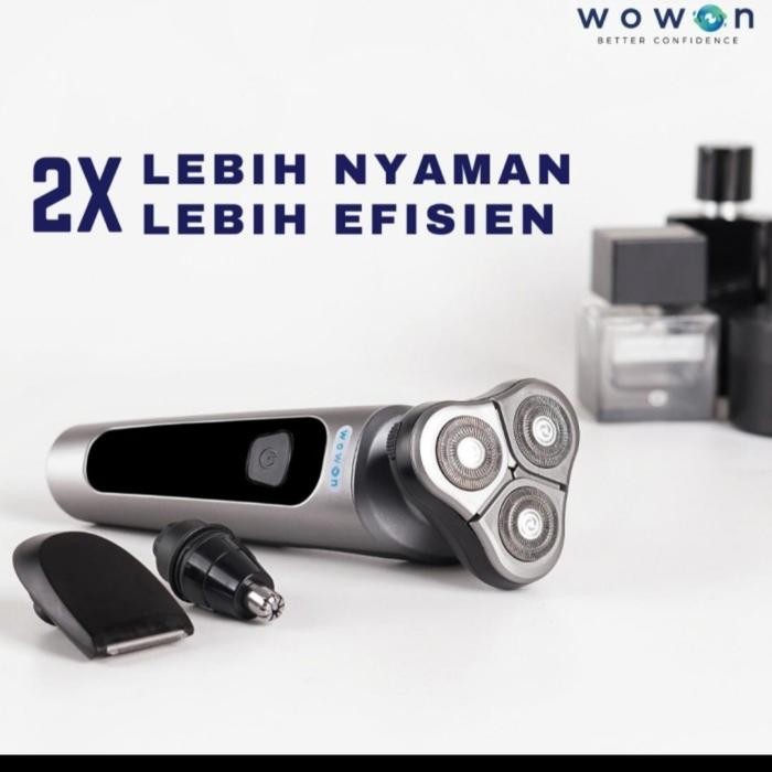Alat Cukur Kumis Jenggot Elektrik Wowon 4 In 1 Pro Shaver - Waterproof