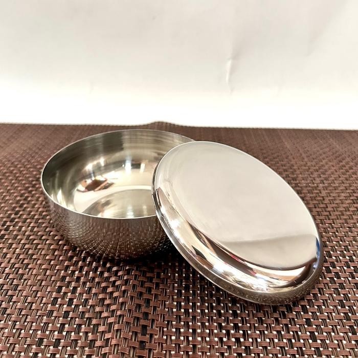 Mangkok nasi korea tutup stainless