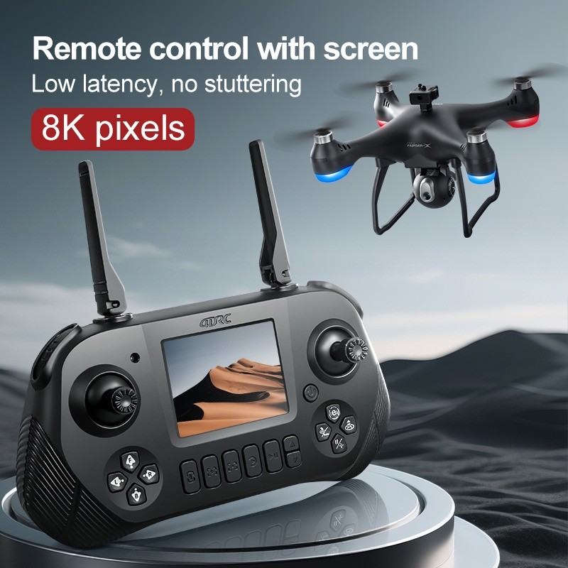 IMPORT New F1 Screen remote control Drone 8K HD Camera WiFi FPV RC Drone Obstacle Avoidance