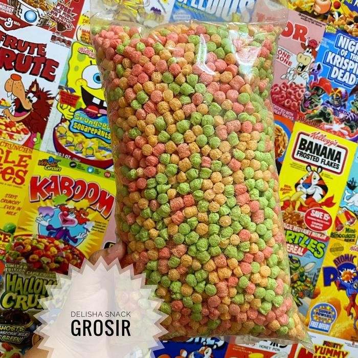 

New Snack kiloan Rice crispy 250gr Rendah lemak Bebas gula Cemilan Food
