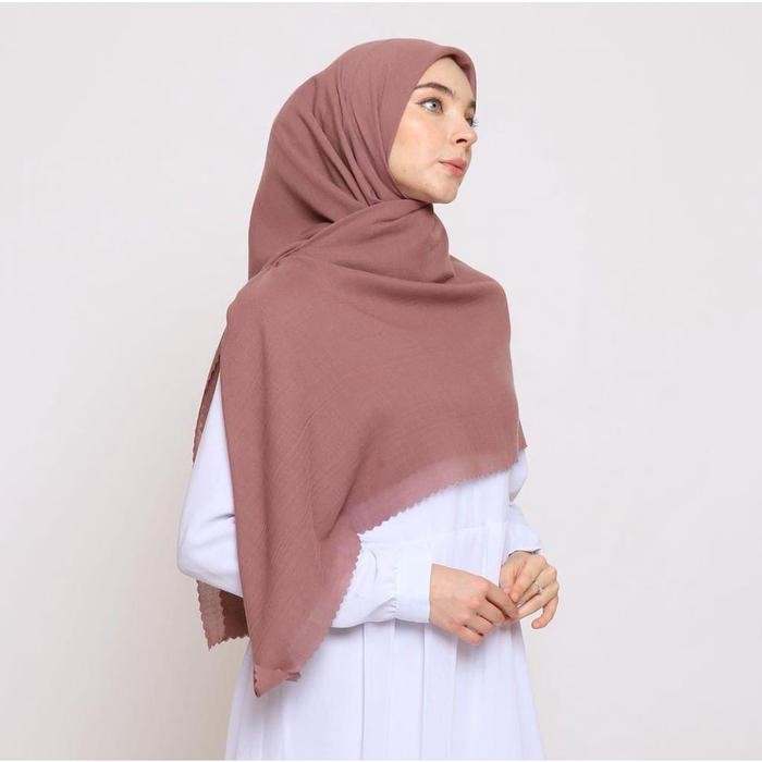(Allthebest) Segiempat Voal Syari Jilbab Voal Paris Premium LC polos
