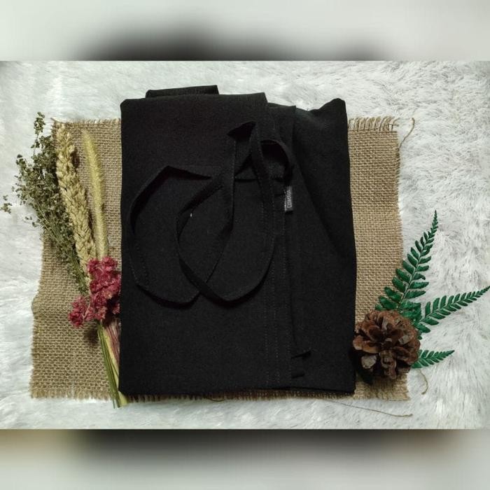 (Allthebest) - HIJAB BERGO MARYAM CRINKLE AIRFLOW/ KHIMAR JUMBO TALI NON PED M L XL Panjang Muslim